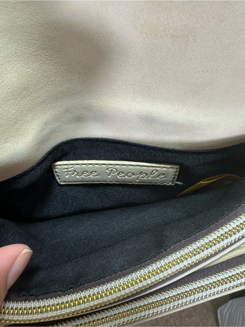 Free People Envelope Beige Crossbody Bag - Picture 5 of 8